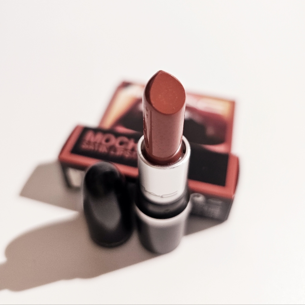 2X Mini Mac Twig Satin Lipstick #813 Mocha New